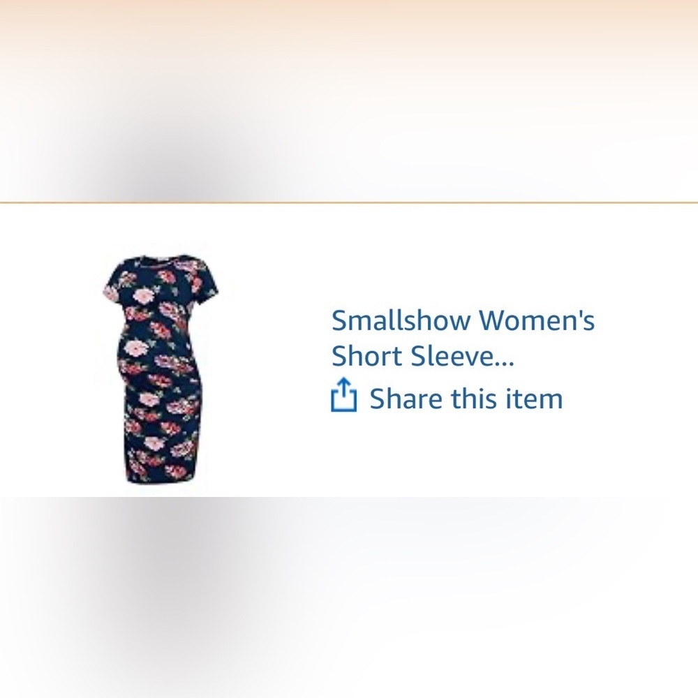Navy Floral Midi Dress